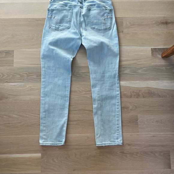 American Eagle Outfitters Light Blue Ripped Skinny Jeans - Picture 5 of 5